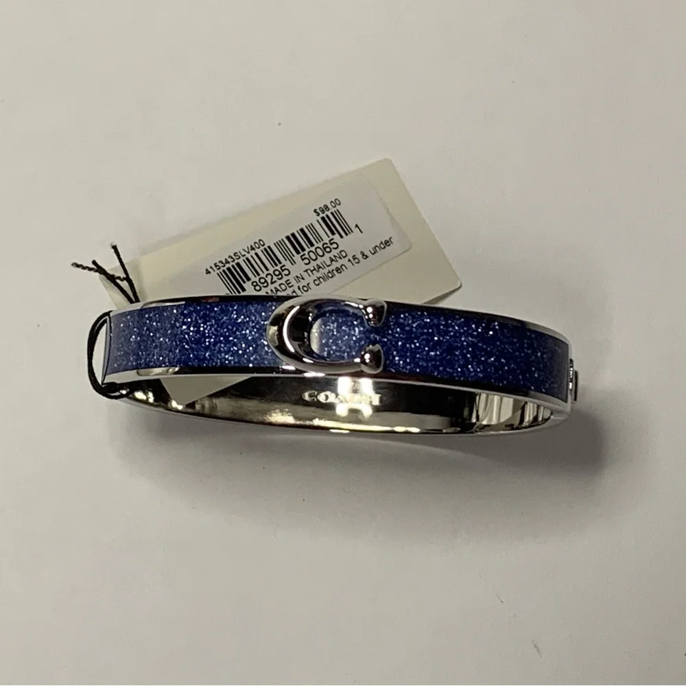 Brand New with Tags COACH Signature ‘C’ Logo Hinged Bangle Bracelet - Picture 4 of 10